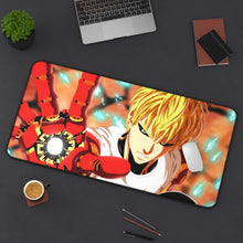 Load image into Gallery viewer, One-Punch Man Mouse Pad (Desk Mat) On Desk
