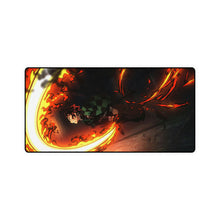 Load image into Gallery viewer, Tanjiro, Flaming, Katana, Kimetsu no Yaiba, Mouse Pad (Desk Mat)
