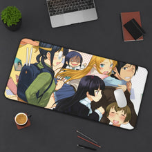 Load image into Gallery viewer, Oreimo Kirino Kousaka, Ayase Aragaki, Manami Tamura, Saori Makishima Mouse Pad (Desk Mat) On Desk
