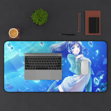 Load image into Gallery viewer, Nagi No Asukara Mouse Pad (Desk Mat) With Laptop

