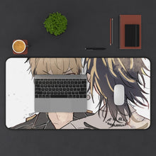 Load image into Gallery viewer, Tokyo Revengers Chifuyu Matsuno, Kazutora Hanemiya Mouse Pad (Desk Mat) With Laptop
