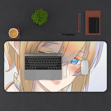 Load image into Gallery viewer, Is It Wrong To Try To Pick Up Girls In A Dungeon? Mouse Pad (Desk Mat) With Laptop
