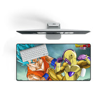 Load image into Gallery viewer, Goku SSJ God SSJ Vs Golden Freeza Mouse Pad (Desk Mat) On Desk
