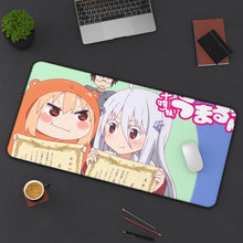 Load image into Gallery viewer, Umara and Hikari Mouse Pad (Desk Mat) On Desk
