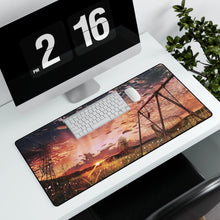 Load image into Gallery viewer, Anime Sunset Mouse Pad (Desk Mat) With Laptop
