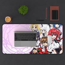 Load image into Gallery viewer, High School DxD Rias Gremory, Akeno Himejima, Issei Hyoudou, Koneko Toujou, Asia Argento Mouse Pad (Desk Mat) With Laptop
