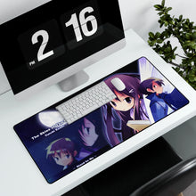 Load image into Gallery viewer, Hanbun no Tsuki ga Noboru Sora Mouse Pad (Desk Mat) With Laptop
