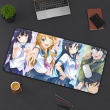 Load image into Gallery viewer, Oreimo Kirino Kousaka, Ayase Aragaki, Saori Makishima Mouse Pad (Desk Mat) On Desk
