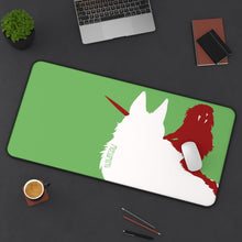 Load image into Gallery viewer, Princess Mononoke San Mouse Pad (Desk Mat) On Desk
