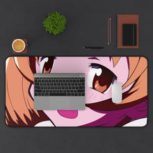 Load image into Gallery viewer, Puella Magi Madoka Magica Mami Tomoe Mouse Pad (Desk Mat) With Laptop
