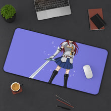 Load image into Gallery viewer, Erza Scarlet Mouse Pad (Desk Mat) On Desk
