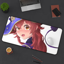 Load image into Gallery viewer, The Demon Girl Next Door Mouse Pad (Desk Mat) On Desk
