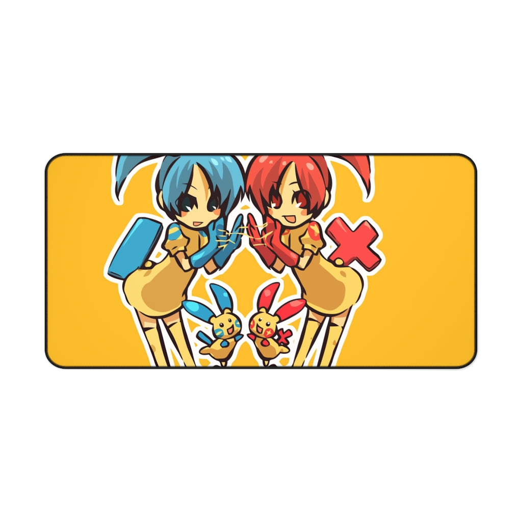 Plusle and Minun Moemon Mouse Pad (Desk Mat)