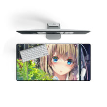 Load image into Gallery viewer, Anime Girl Mouse Pad (Desk Mat) On Desk

