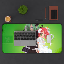 Load image into Gallery viewer, Lucky Star Minami Iwasaki Mouse Pad (Desk Mat) With Laptop
