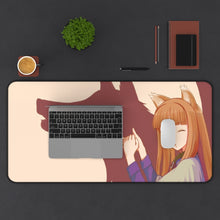 Load image into Gallery viewer, Spice And Wolf Mouse Pad (Desk Mat) With Laptop
