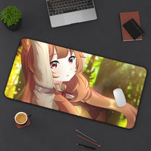 Load image into Gallery viewer, Raphtalia in The Morning Mouse Pad (Desk Mat) On Desk
