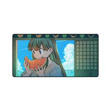 Load image into Gallery viewer, Anime Girl Eating a Watermelon Mouse Pad (Desk Mat)
