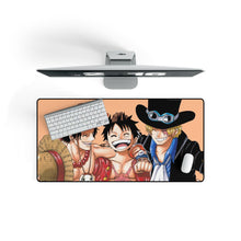 Load image into Gallery viewer, One Piece Monkey D. Luffy Mouse Pad (Desk Mat) On Desk
