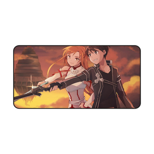 Sword Art Online Kazuto Kirigaya, Asuna Yuuki Mouse Pad (Desk Mat)