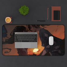 Load image into Gallery viewer, Hyakkimaru and Mio Mouse Pad (Desk Mat) With Laptop
