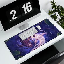 Load image into Gallery viewer, The Koi Fishes Mouse Pad (Desk Mat) With Laptop
