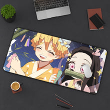Load image into Gallery viewer, Demon Slayer: Kimetsu no Yaiba Mouse Pad (Desk Mat) On Desk
