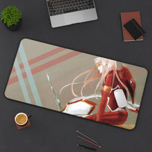 Load image into Gallery viewer, Darling In The FranXX Mouse Pad (Desk Mat) On Desk
