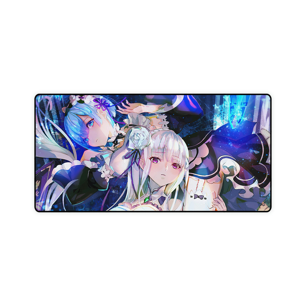 Rem, Emilia, Anime, Girls, Re:Zero, Mouse Pad (Desk Mat)