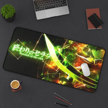 Load image into Gallery viewer, Seraph Of The End Mouse Pad (Desk Mat) On Desk
