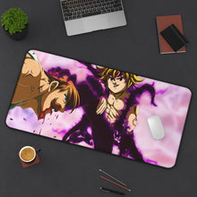 Load image into Gallery viewer, The Seven Deadly Sins Meliodas Mouse Pad (Desk Mat) On Desk
