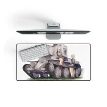 Load image into Gallery viewer, Girls und Panzer Mouse Pad (Desk Mat) On Desk
