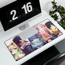 Load image into Gallery viewer, Laid-Back Camp Mouse Pad (Desk Mat) With Laptop
