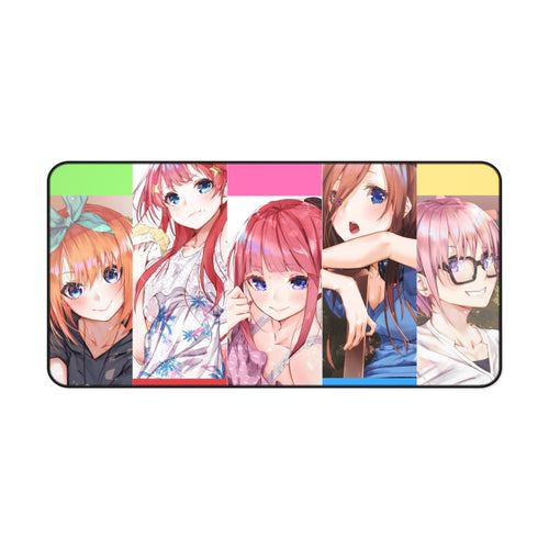 The Quintessential Quintuplets Miku Nakano, Itsuki Nakano, Nino Nakano, Yotsuba Nakano, Ichika Nakano Mouse Pad (Desk Mat)