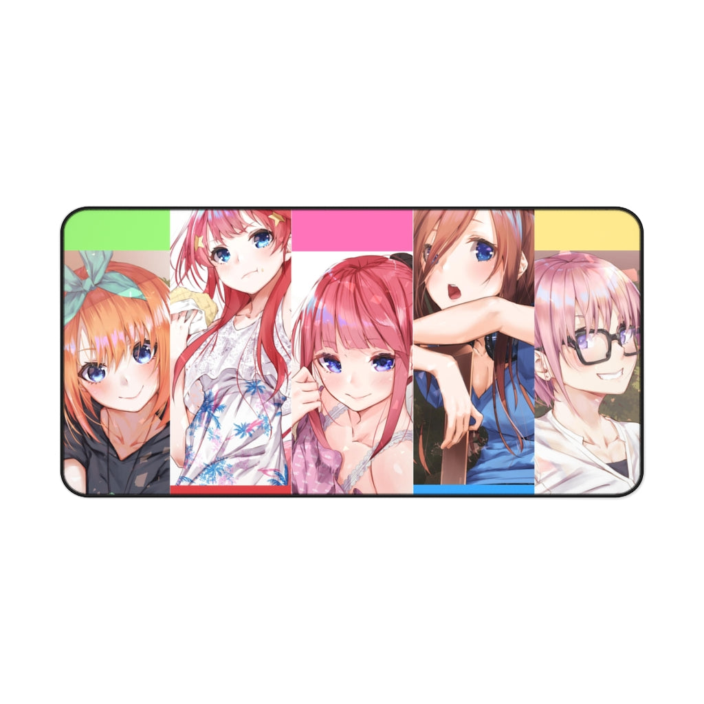 The Quintessential Quintuplets Miku Nakano, Itsuki Nakano, Nino Nakano, Yotsuba Nakano, Ichika Nakano Mouse Pad (Desk Mat)