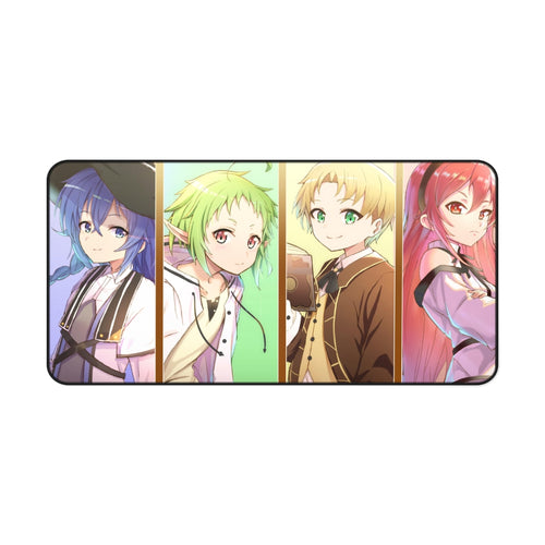 Mushoku Tensei: Jobless Reincarnation Roxy Migurdia, Rudeus Greyrat, Eris Boreas Greyrat, Sylphiette Mouse Pad (Desk Mat)