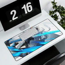 Load image into Gallery viewer, Anime Girl White Hair Katana Mouse Pad (Desk Mat)
