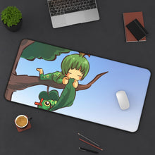Load image into Gallery viewer, Caterpie Moemon Mouse Pad (Desk Mat) On Desk
