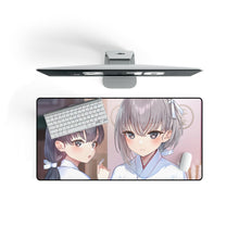 Load image into Gallery viewer, Anime Girl Mouse Pad (Desk Mat) On Desk
