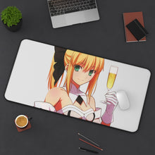 Load image into Gallery viewer, Saber Lily Mouse Pad (Desk Mat) On Desk
