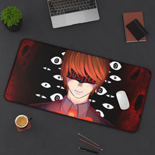 Load image into Gallery viewer, Death Note Light Yagami Mouse Pad (Desk Mat) On Desk

