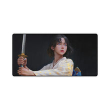 Load image into Gallery viewer, Japanese, Girl, Kimono, Katana, Anime, Art, Mouse Pad (Desk Mat)
