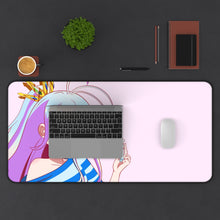 Load image into Gallery viewer, Shiro (No Game No Life) Mouse Pad (Desk Mat) With Laptop
