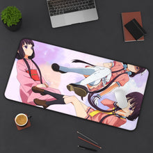 Load image into Gallery viewer, Blend S Maika Sakuranomiya Mouse Pad (Desk Mat) On Desk
