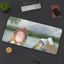 Load image into Gallery viewer, Laid-Back Camp by Mouse Pad (Desk Mat) On Desk
