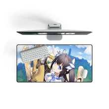 Load image into Gallery viewer, Bell and Hestia Mouse Pad (Desk Mat) On Desk
