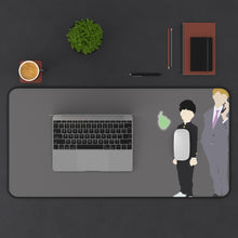 Load image into Gallery viewer, Mob Psycho 100 Arataka Reigen, Shigeo Kageyama, Ekubo Mouse Pad (Desk Mat) With Laptop
