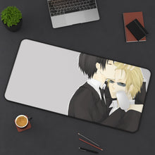 Load image into Gallery viewer, Durarara!! Izaya Orihara, Shizuo Heiwajima Mouse Pad (Desk Mat) On Desk
