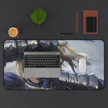 Load image into Gallery viewer, Saber, Fate, Blonde, Blue Eyes and Fantasy Mouse Pad (Desk Mat) With Laptop
