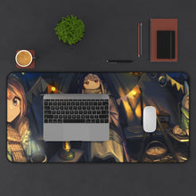 Load image into Gallery viewer, Laid-Back Camp by Mouse Pad (Desk Mat) With Laptop
